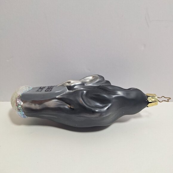 Ebenezer Scrooge Ghost Of Christmas Yet To Come Ornament Old World Blown Glass - Picture 13 of 16